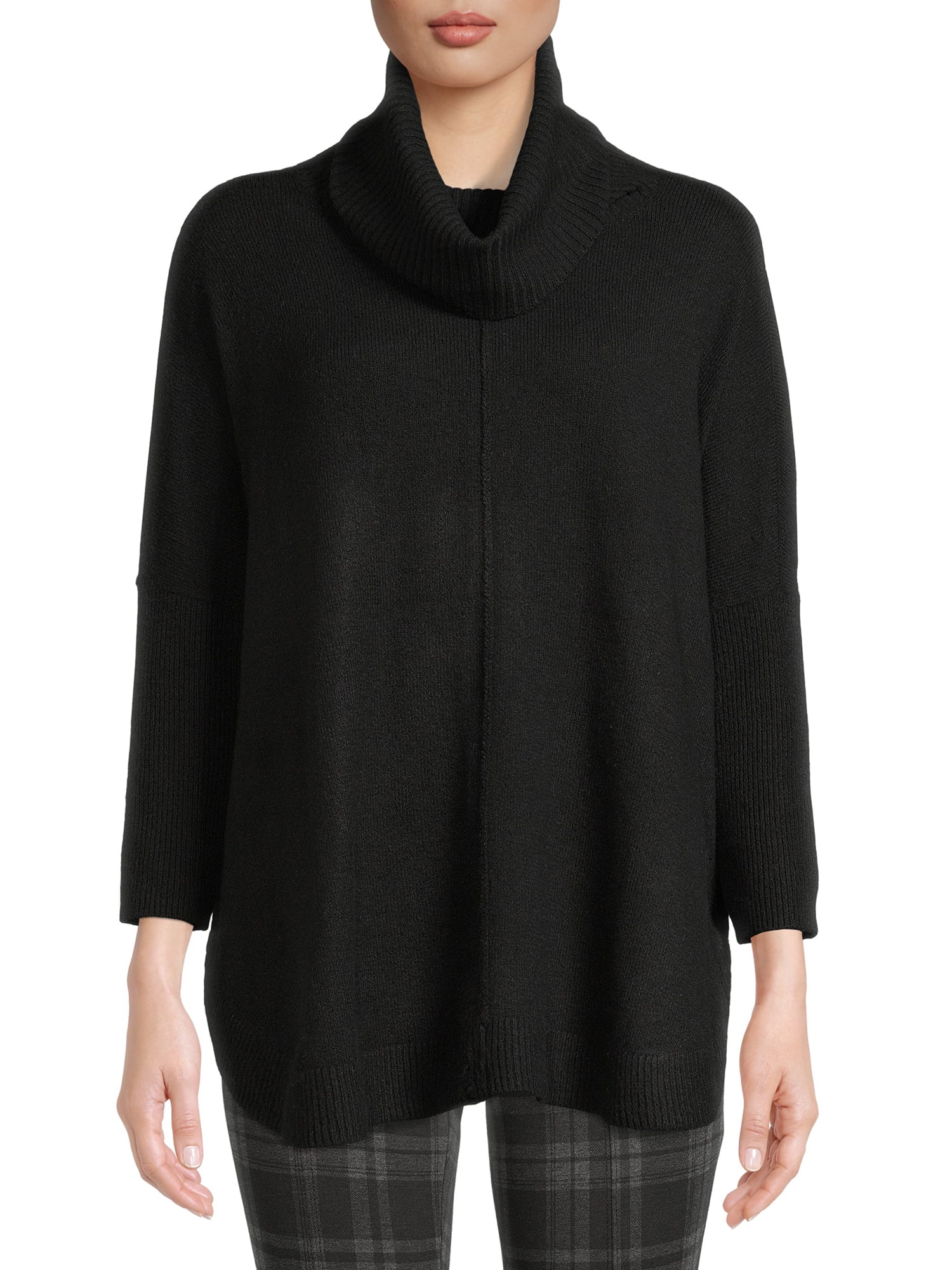 Time and Tru Women's Cowl Neck Sweater 