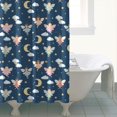 thumbnail image 4 of Dark Blue Fairy Moon Princess Pattern Shower Curtain 72"x84" ,Bathroom Decorative Shower Curtains Set with 12 Hooks,Modern Waterproof Washable Shower Curtain, 4 of 6