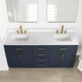 thumbnail image 6 of Gavino 72" Wood Vanity in Royal Blue with Composite Stone Top no Mirror, 6 of 16