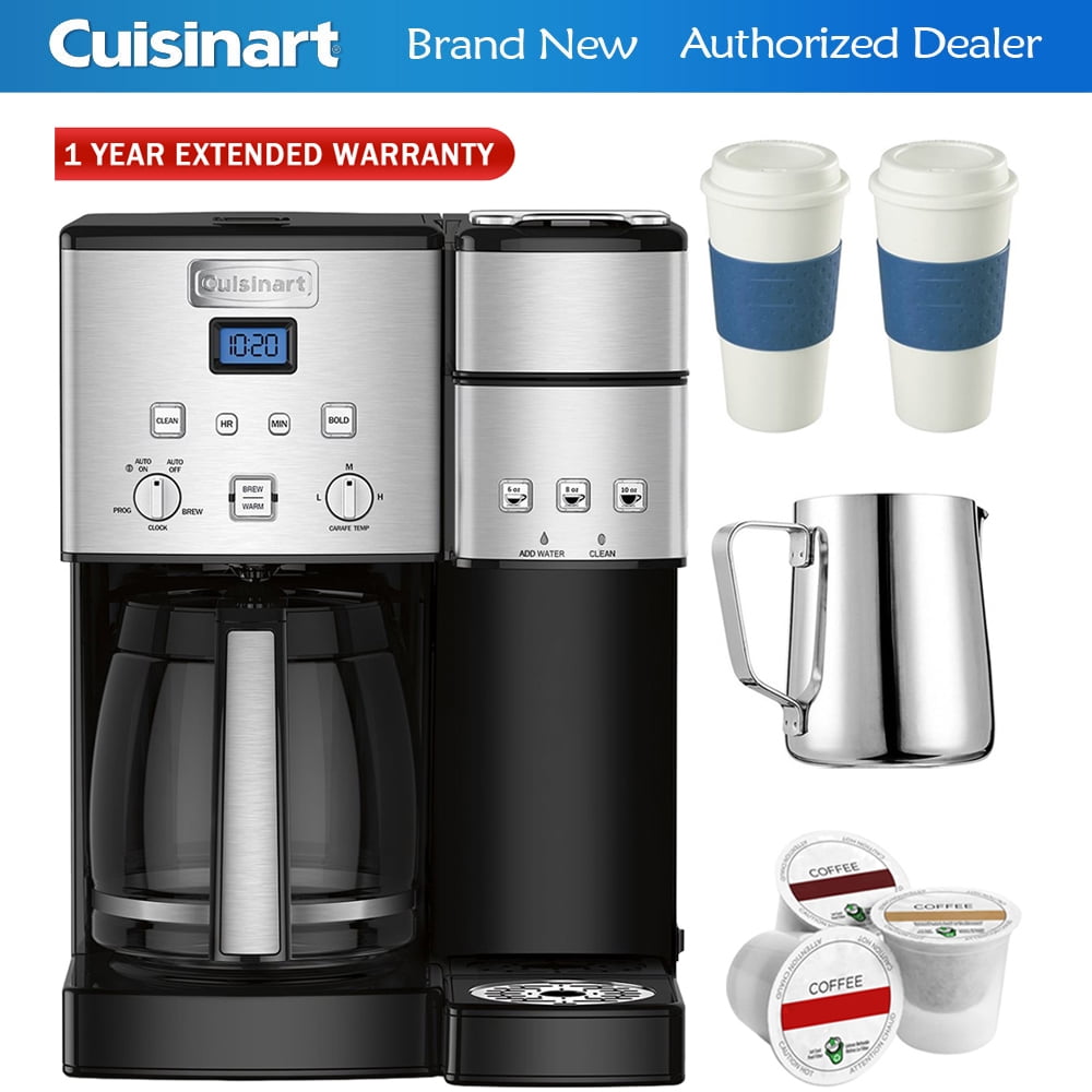 Cuisinart SS15 12Cup Coffee Maker and SingleServe Brewer, Stainless