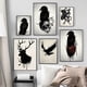 thumbnail image 3 of Carteles e impresiones de animales, Cuervo, Calavera, corazón, Granada, alce, búho, pintura en lienzo, imágenes artísticas de pared para Bar, habitación de Club, decoración del hogar, regalo, 3 of 4