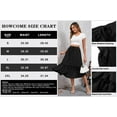 thumbnail image 3 of HOWCOME Womens Tiered MIdi Skirts with Pockets Flowy Elastic Waist Skirt for Bleach Fashion 2025 Black, M, 3 of 6
