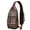 Camel-16, variant on cute Bohemian flower Mandala Elephant Print Sling Bag, Lightweight Durable Daypack with Adjustable Strap for Short Trips, Retro Tribal Artistic Style