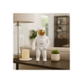 thumbnail image 2 of Ceramic Astronaut Statue Figurine for Home Decor - Decorative Sculpture for Bathroom, Office, and Living Room - Modern Ornaments for Shelf, Desk, and Coffee Table Accent - 11", White, 2 of 15