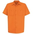 thumbnail image 2 of Red Kap Men's Short Sleeve Wrinkle-Resistant Cotton Work Shirt, 2 of 4