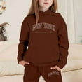 thumbnail image 2 of Tween Girls Outfits Set Hoodies Letter Print Sweatshirt, 2 of 4