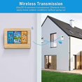 thumbnail image 5 of Wireless Weather Station Digital Weather Station Weather Station Thermometer with Alarm and Humidity Barometer Alarm Moon Phase Weather Clock with Out, 5 of 5