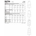 thumbnail image 3 of Butterick Paper Sewing Pattern 6736 - Skirts for Women, 3 of 3