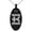 Black, variant on Stainless Steel Letter K Initial Empire Monogram Engraved Small Oval Charm Pendant Necklace