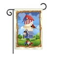 thumbnail image 2 of Breeze Decor H111058-BO Star Spangled Birdhouse Americana Patriotic Impressions Decorative Vertical 28" x 40" Double Sided House Fla, 2 of 2