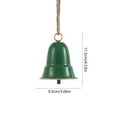 thumbnail image 3 of Lilgiuy Christmas Decoration Bells, Bells for Christmas Trees, Bell Decor, Vintage Hanging Decorative Bell for Door, Wall, Indoor and Outdoor Decor, New Year Party Hanging Ornaments (Green), 3 of 6