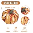thumbnail image 2 of OVZME 4PCS Fall Placemats, Autumn Printed Pumpkin Place Mats for Kitchen Dining Table, Thanksgiving Harvest Halloween Holiday Decor Placemat, Water-Proof, Each 13" x 15", Orange, 2 of 6