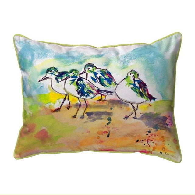 Betsy Drake ZP417 20 x 24 Po Sanderlings Oreiller à Fermeture Éclair Extra Large