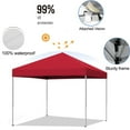 thumbnail image 6 of SUSUZI 10x10ft Easy Pop Up Canopy Tent, Portable Straight Leg Gazebo with UV Protection & Waterproof Cover, 3 Height Adjustments – Ideal for Outdoor Events, Camping, and Beach, 6 of 8