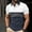 Navy, variant on Black Polo Shirt for Men Striped Dress Work Polo Summer Button Casual Mens Summer Shirts L