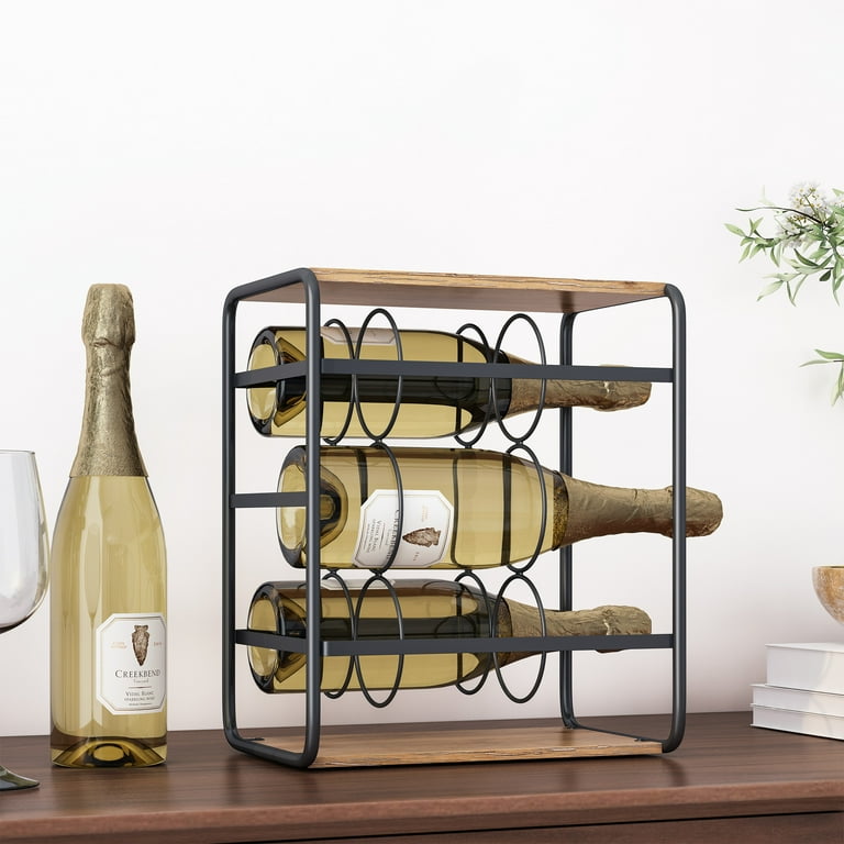 3 bottle countertop wine rack hotsell