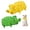 Yellow Green, variant on Pig Dog Toy, 3 PCS Squeaky Pig Dog Toy, Interactive Pig Dog Chew Toy That Oinks - Diamond-Shaped Rubber Dog Squeaky Toys, Durable Latex Grunting Pig Toy for Small Medium Large Dogs