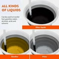 thumbnail image 2 of Portable Electric Oil Pump - Removable Water Suction Device, Lightweight & Easy to Use for Liquid Transfer, Oil Change, Gas Siphoning - Orange ABS Material, 2 of 8