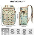 thumbnail image 3 of Travel Cooler Bag - Dinosaur and BE WILD Pattern Camping Beer Cooler Backpack with Bottle Opener- Waterproof Insulated Picnic Backpacks - Cooler Bag for Beach, 3 of 6
