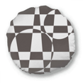 thumbnail image 1 of Coussin Rond Illusion Line Loop Repeat Cutting Décoration Maison, 1 of 3