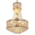 thumbnail image 2 of LUOLAX Vintage Crystal Chandelier 9-Light Empire Pendant Lamp Antique Ceiling Fixtures, 2 of 15