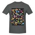 thumbnail image 4 of Bingfone Bright Mushrooms Men'S Loose Fit Short-Sleeve Pocket T-Shirt, 4 of 7