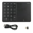 thumbnail image 2 of Numeric Keypad with Touchpad, Type C Port 2 Modes 10m Wireless 22 Keys Laptop Keypad ABS Material  for Computer Black,Gray, 2 of 7