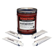 Bonstone Last Patch Limestone Repair Texas Cream Quart Size with 4 Tubes, Repair Chips, Spalls, Broken Corners Glue Epoxy Adhesive