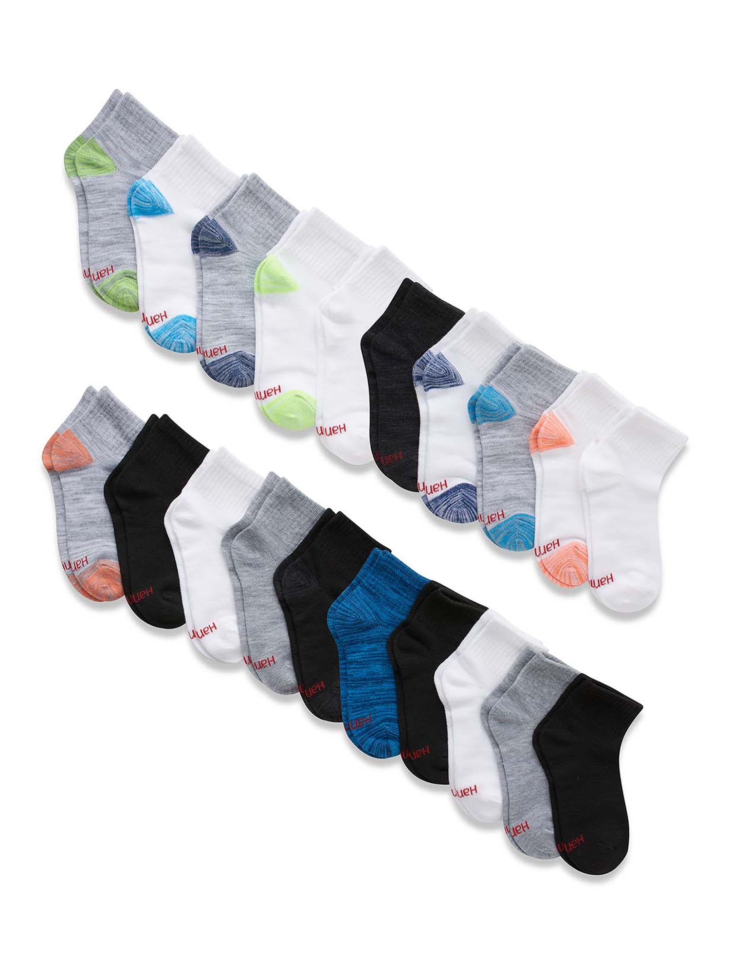 Hanes Boys Extreme Value Ankle Socks, 20 Pack