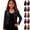 Black, variant on Girls Jacket Silver Foil Long Sleeve Short Cape Cardigan Coat for Kids Girls Formal Party Carnival Outerwear