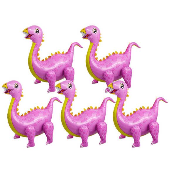 Dinosaur Birthday Party - 5 PINK JUMBO Dinosaur Balloons Birthday Celebration