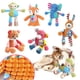 thumbnail image 2 of Juguete de peluche chirriante para perros, suave peluche de zorro y elefante, para mantener a los perros ocupados, ideal para masticadores agresivos, perros pequeños y medianos., 2 of 8