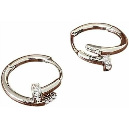 New 2026 Unisex Stainles Stell Fashion Hoop Earrings For Women Gift Hypoallergenic Party Wedding Jewelry Prevent E168 Trendy Accessories Creative For Women And Men[f542]
