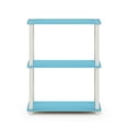 thumbnail image 4 of Furinno Turn-S-Tube 3-Tier Square Tube Display Shelf, Light Blue/White, 4 of 5