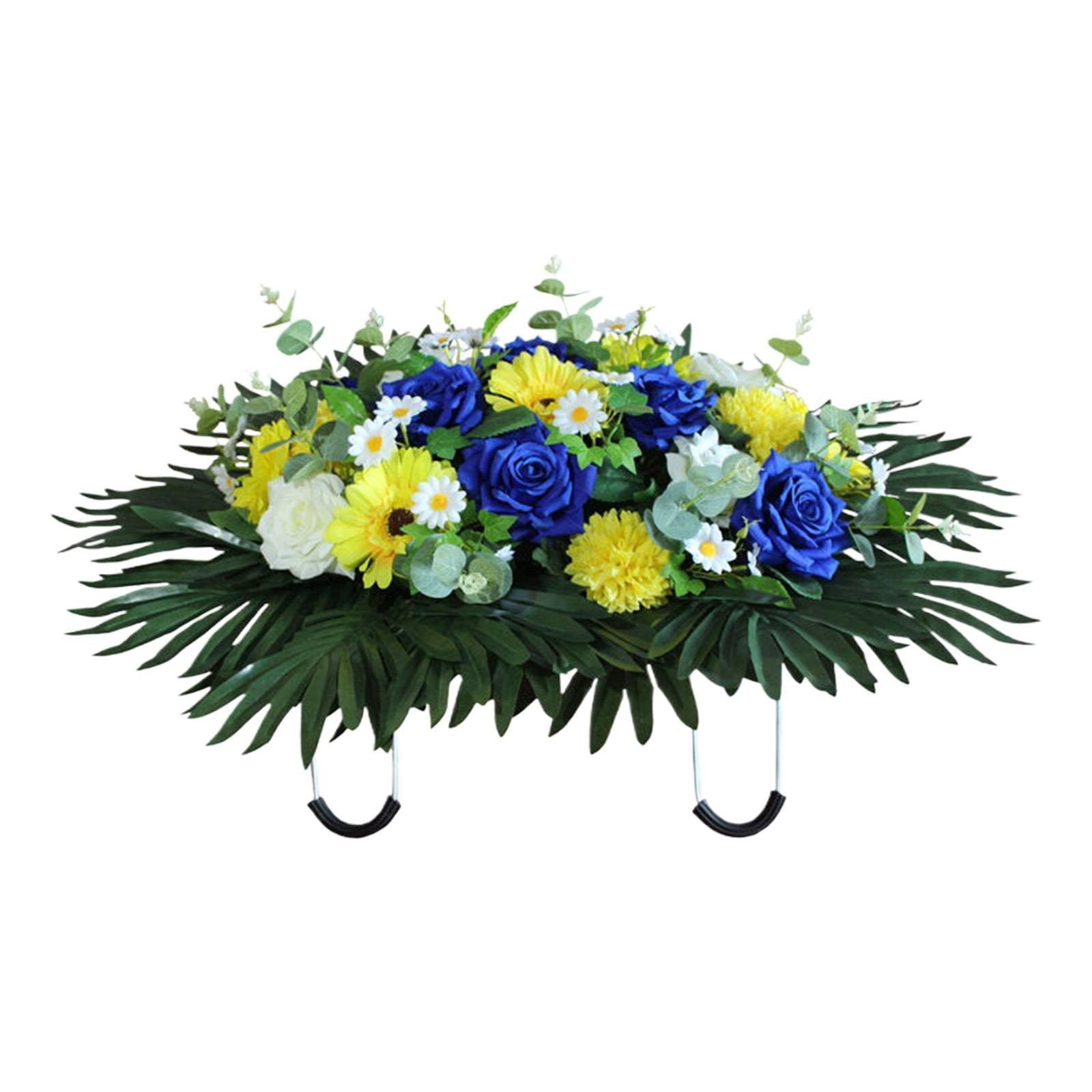 An Artificial Flower Clearance! Cemetery Flower Saddle Artificial Cemetery Flower Saddles for Large Artificial Cemetery Flower Cemetery Memorial Flowers for Outdoor Decoration
