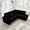 Black, variant on 93" Sectional Sofa, L Shaped Sofa Couch with Reversible Chaise Lounge, Upholstered Soft Corduroy Couch for Living Room, Apartment (Black)