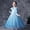 Blue, variant on Little Girl Frozen Princess Dress Snow Party Queen Halloween Elsa Costume Blue with Cape