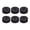 Black, variant on YAHHU 23pcs Cymbal Replacement Accessories Drum Parts with Cymbal Stand Felts Drum Cymbal Felt Pads Wing Nuts Washers Sleeves Drum Key Black