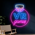 thumbnail image 2 of Handmadetneonsign Custom VR Games Neon Sign, Virtual Reality Led Sign, Game Player Neon Lights, 2 of 5
