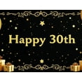 thumbnail image 4 of LUUFILx Happy 30th Birthday Backdrop Banner Golden Balloons Decorations Photography Props Party Supplies Festive Background Celebration Decor, 4 of 7