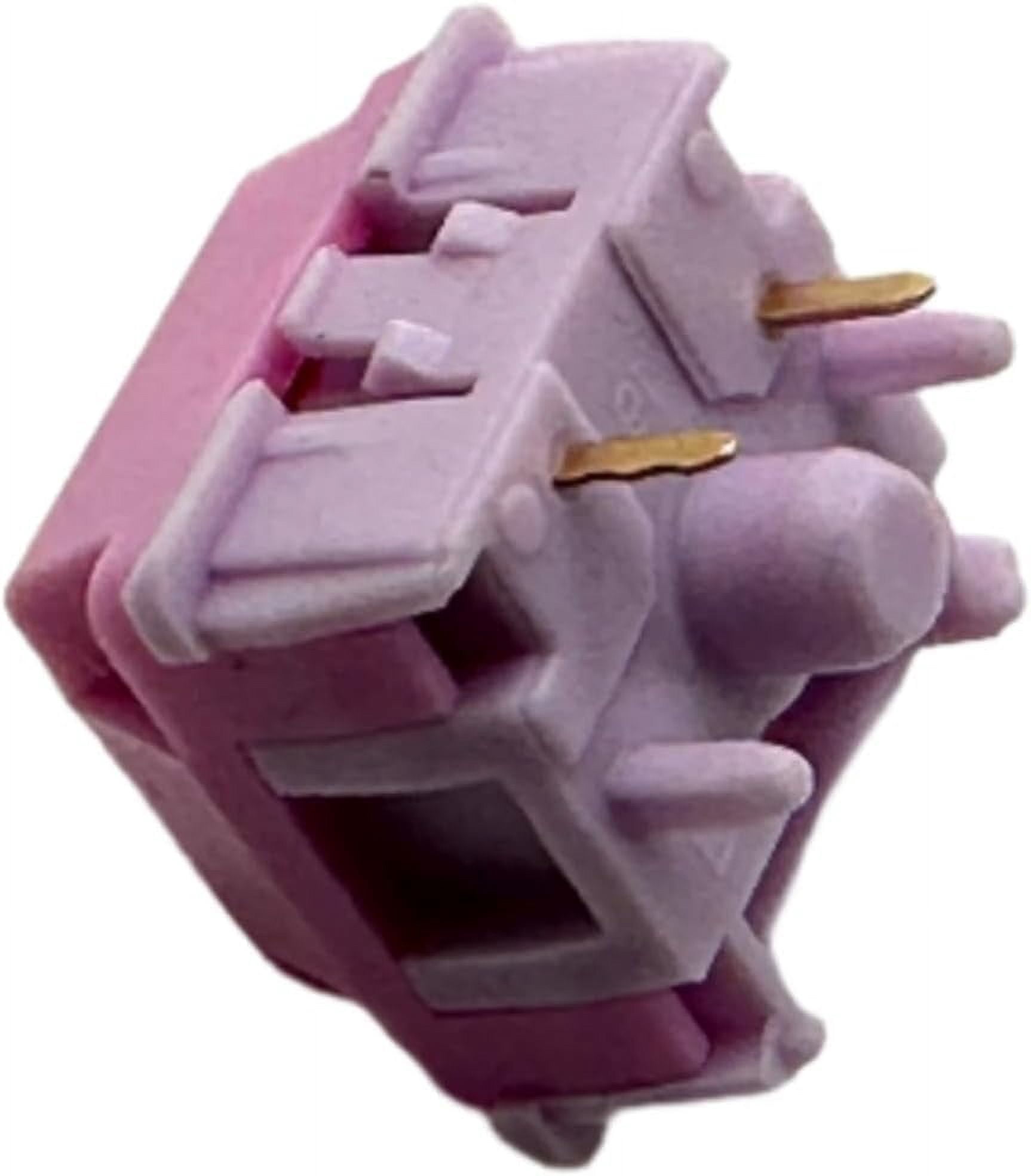 HMX Linear 5-Pin MX Mechanical Keyboard Switches For Custom Keyboards (HMX Hibiscus, 70 Switches)