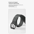 thumbnail image 7 of Jessboyy Canvas Belt for Men Double Prong Buckle Webbing Belts Stretchy Mens Belts for Hiking Outdoor Work Gray,Free Size, 7 of 7