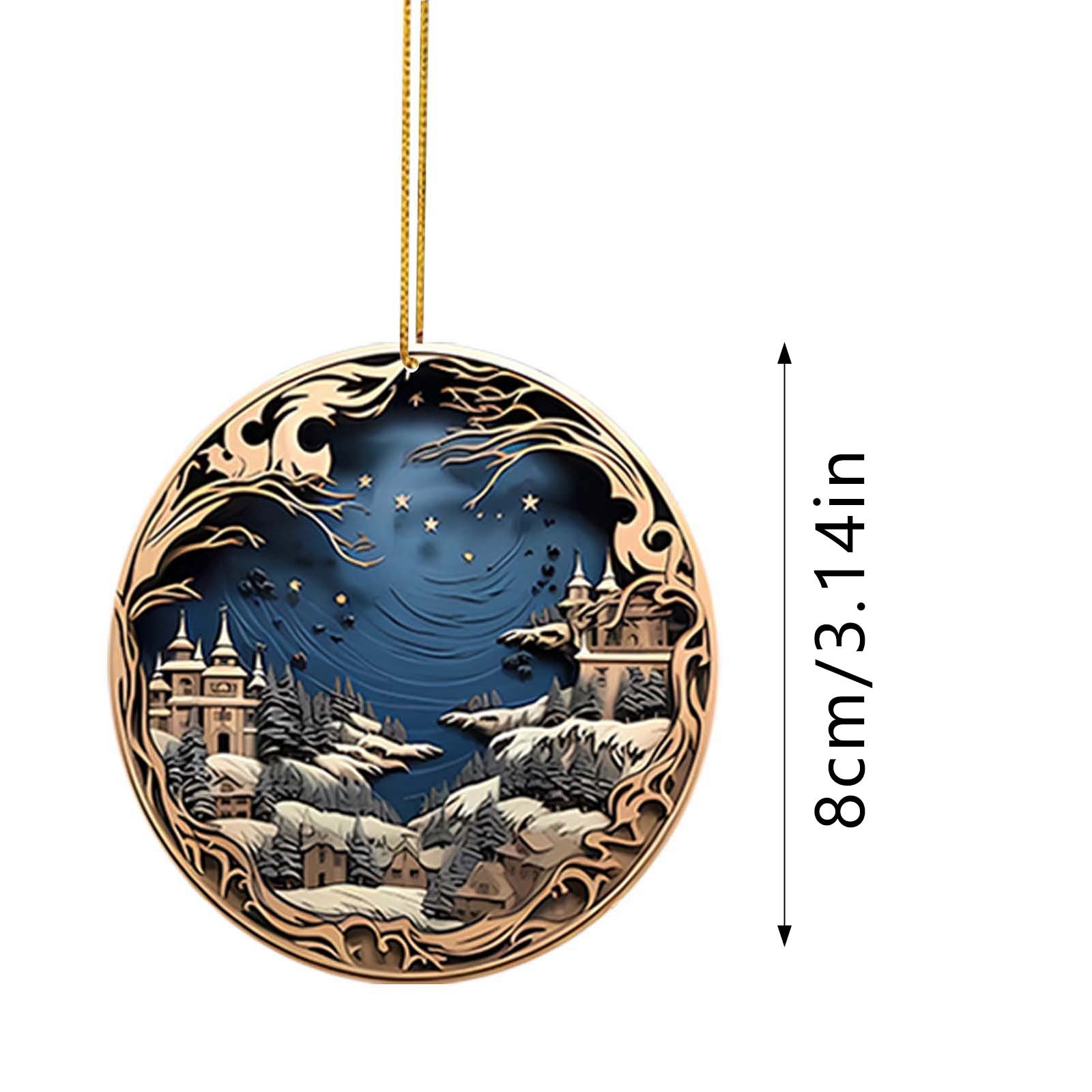 Key Chain Pendant Decorations Christmas Mysterious Dark Blue Craft ...