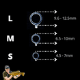 thumbnail image 2 of 100Pcs Pellet Bait Bands Elastic Transparent Band For Carp Coarse Fishing Tackle S, 2 of 9
