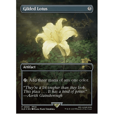 Magic The Gathering Secret Lair x Final Fantasy Gilded Lotus Rainbow Foil Sealed
