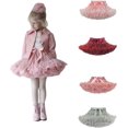 thumbnail image 2 of Faldas tutú para niñas vestidos de tul esponjoso plisado princesa ballet danza Pettiskirt escalonado, 2 of 4