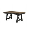 thumbnail image 3 of Moderna 7 Pc Rustic 66"-94" Dining Room Table And Chairs Set In Brown / Charcoal, 3 of 8