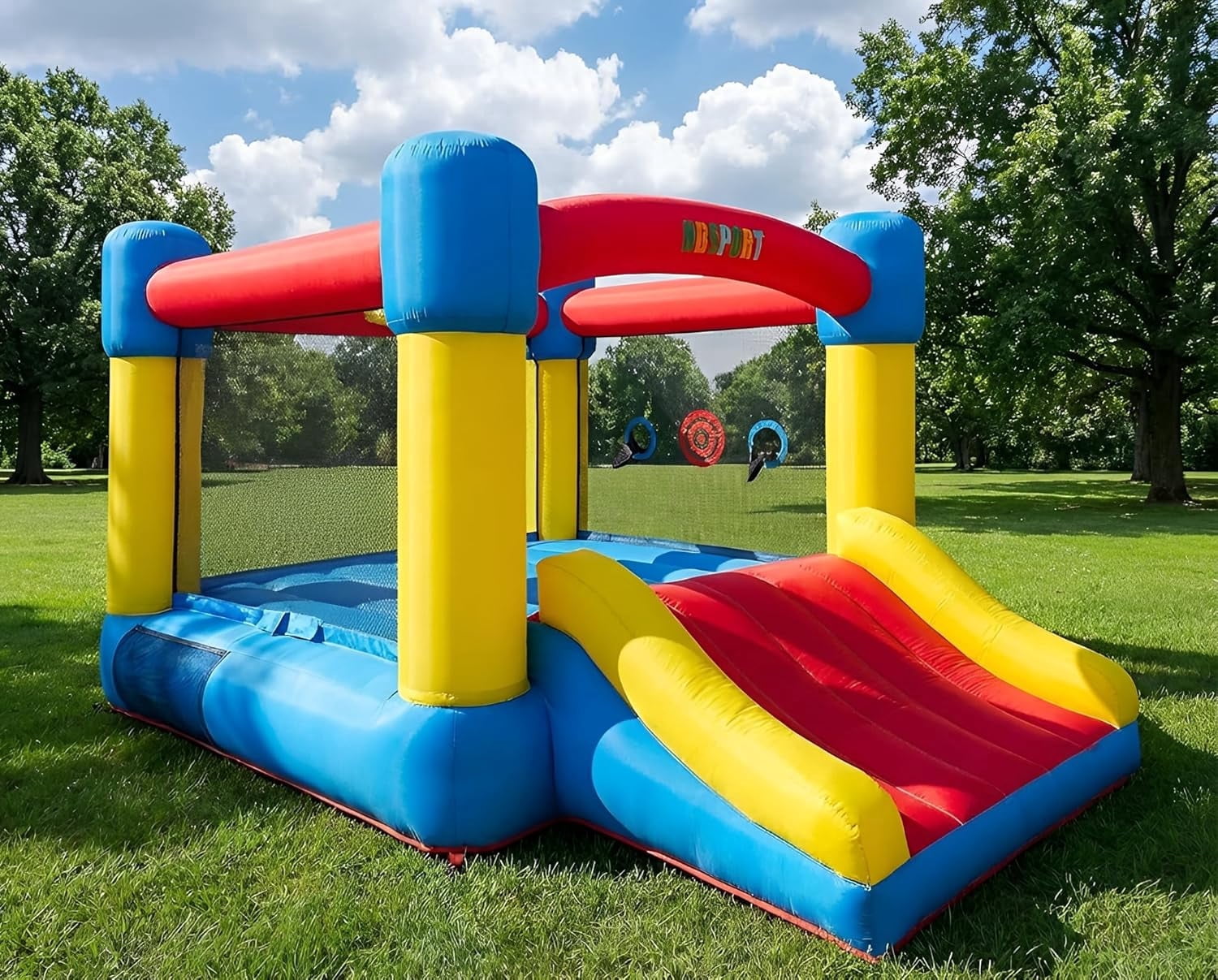 Little Tikes Jump 'n Slide 9'x12' Bouncer with Slide and Blower