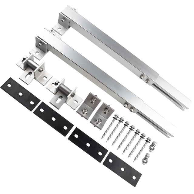 8Pcs/Set Adjustable Solar Panel Tilt Mount Bracket for 100W-600W Solar Panel 0 To 60 Degree Rv Roof Flat Aluminum Mounting Kit