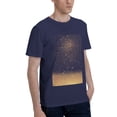 thumbnail image 2 of Bingfone Gold Black Glitter Men'S Loose Fit Short-Sleeve Pocket T-Shirt, 2 of 7